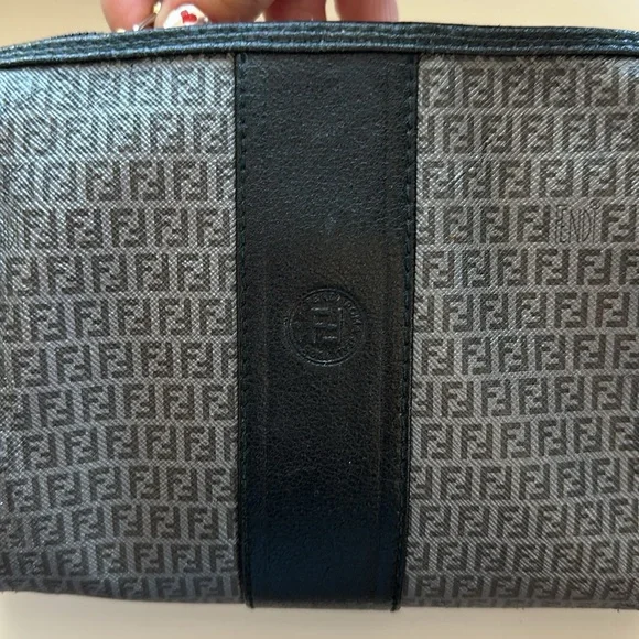 Authentic FENDI clutch with added chrome unbranded chain. - Picture 6 of 9